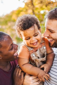 Shared Smiles: Family's Circle of Love.
